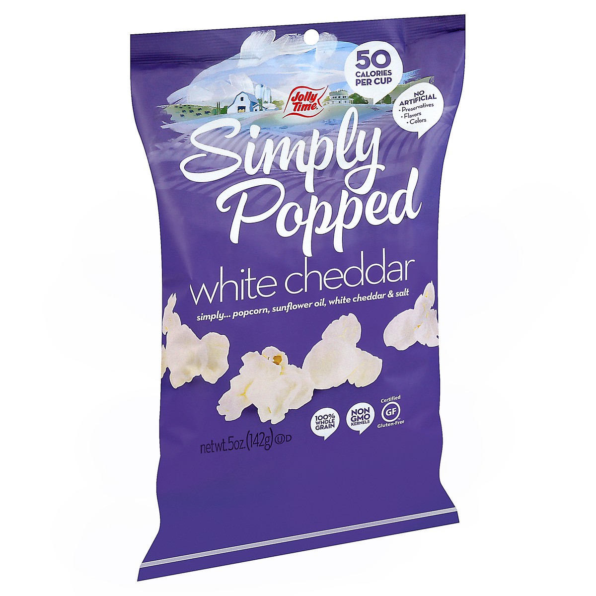 slide 8 of 11, Jolly Time Simply Popped White Cheddar Popcorn 5 oz, 5 oz