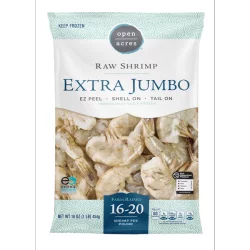 Open Acres Shrimp Raw Easy-Peel-Open Acres (16-20/Lb)