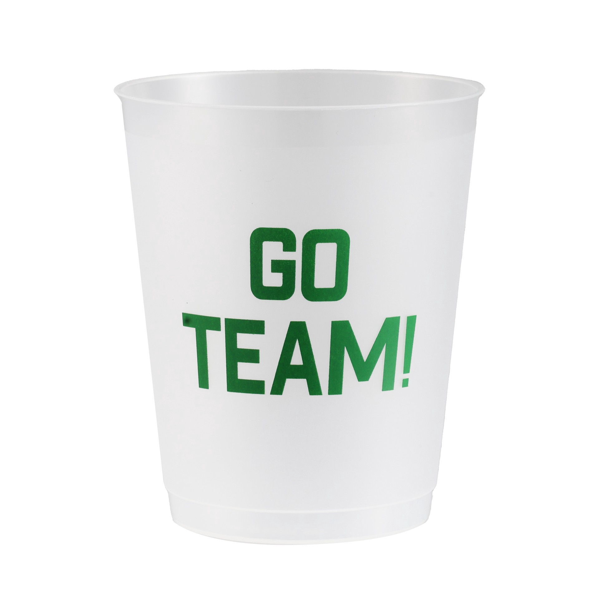 slide 2 of 3, 15.5oz. Go Team Frosted Plastic Cups, 6ct. By Celebrate It, 6 ct