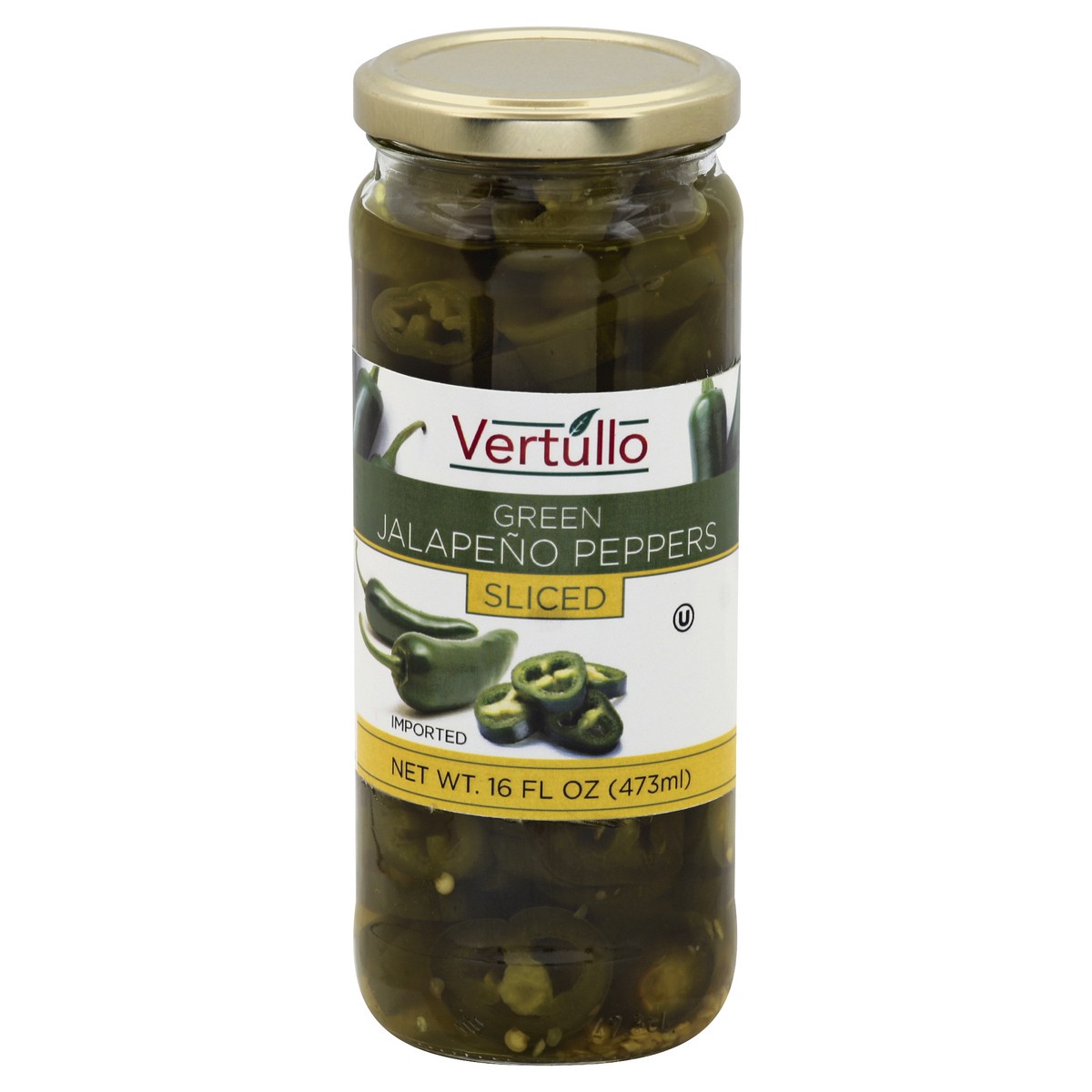 slide 3 of 3, Vertullo Jalapeno Peppers 16 oz, 16 oz