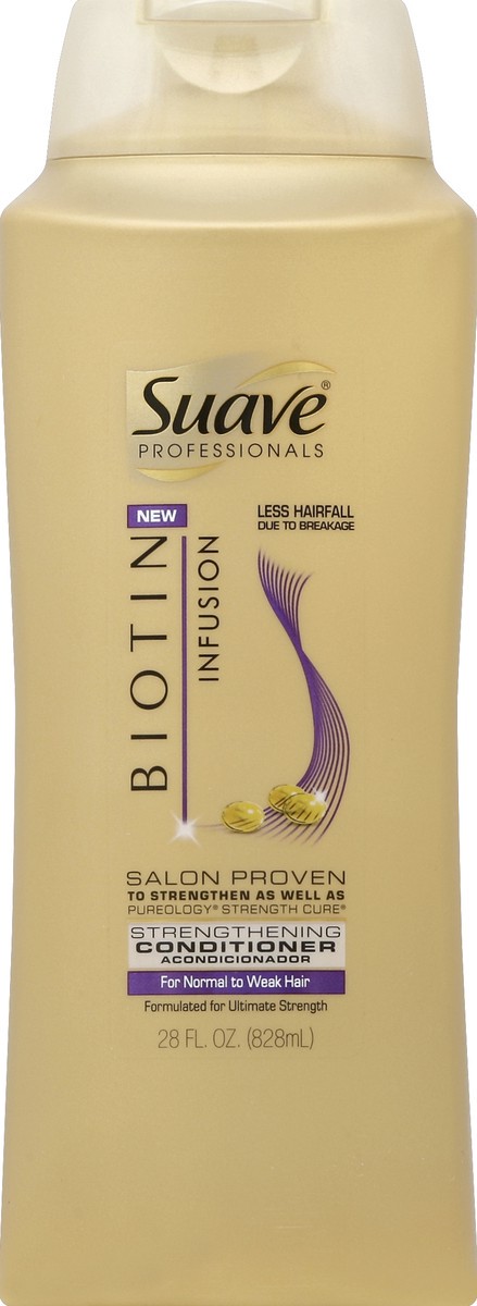 slide 2 of 2, Suave Professionals Strengthening Conditioner Biotin Infusion, 28 oz, 28 oz