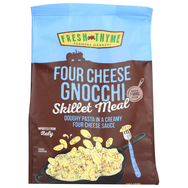 slide 1 of 1, Fresh Thyme Farmers Market Gnocchi Skillet Meal, Four Cheese, 16 oz