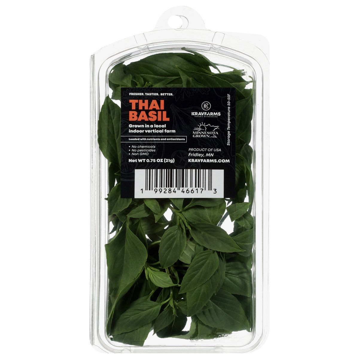slide 2 of 4, Krav Farms Thai Basil 0.75 oz, 1 ct
