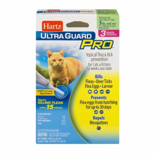 slide 1 of 4, Hartz Ultra Guard Pro Flea & Tick Drops For Cats, 5 lb