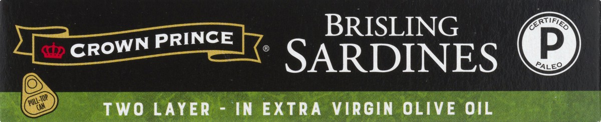 slide 4 of 10, Crown Prince Brisling in Extra Virgin Olive Oil Two Layer Sardines 3.75 oz, 3.75 oz