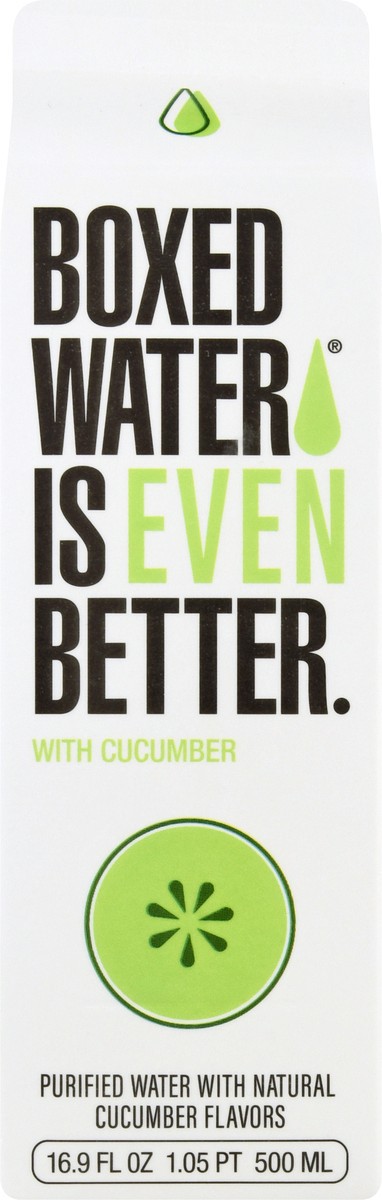 slide 1 of 13, Boxed Water Is Better Cucumber Purified Water 16.9 oz, 16.9 oz