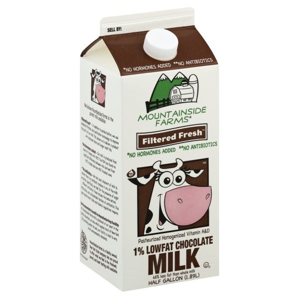 slide 1 of 6, Mountainside Farms 1% Low-Fat Chocolate Milk, 64 oz