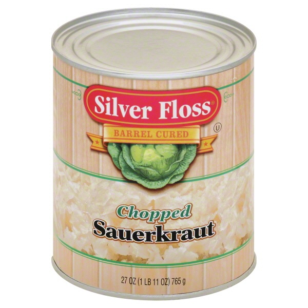 slide 1 of 1, Silver Floss Chopped Sauerkraut, 27 oz