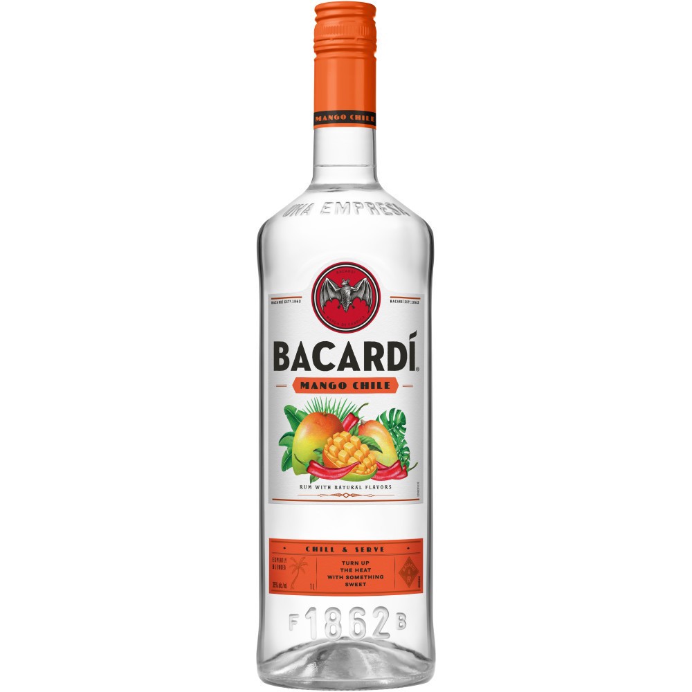 slide 1 of 1, Bacardí Bacardi Mango Chile 35% 100Cl/1L, 1 liter