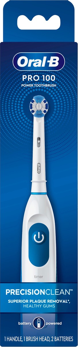 slide 3 of 3, Oral-B Pro 100 Precision Clean Battery Powered Toothbrush, 1 ct