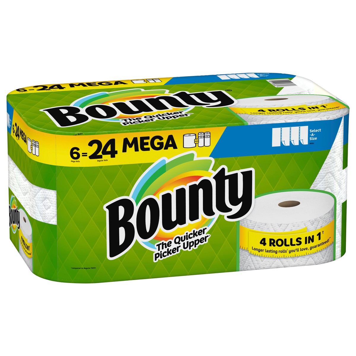 slide 2 of 5, Bounty Select-A-Size Mega Paper Towel Rolls, 6 ct