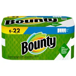 Bounty Select-A-Size Paper Towels, 6 Mega Rolls, White, 180 Sheets Per Roll