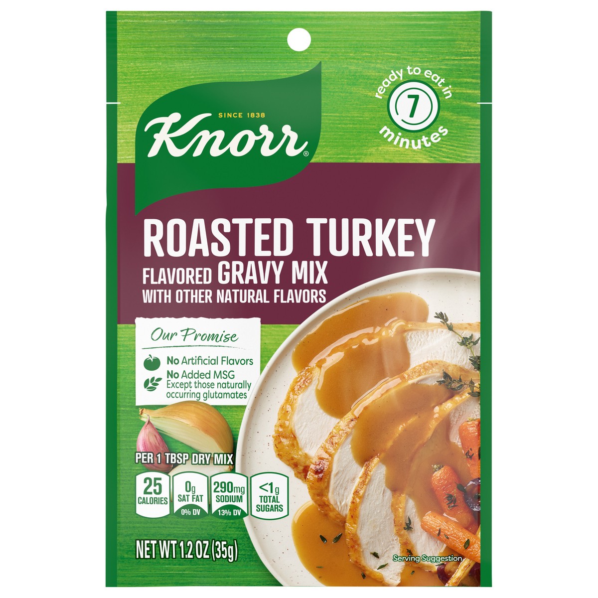 slide 1 of 3, Knorr Roasted Turkey Turkey Gravy Mix, 1.2 oz