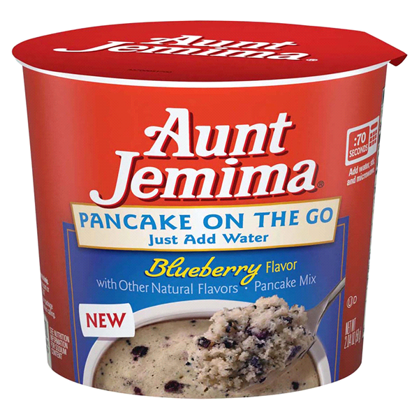 slide 1 of 1, Aunt Jemima Pancake Mix Pancake On The Go Blueberry Flavor, 2.04 oz