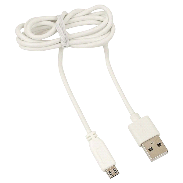 slide 1 of 1, Goxt 6' White Micro USB Cable, 1 ct