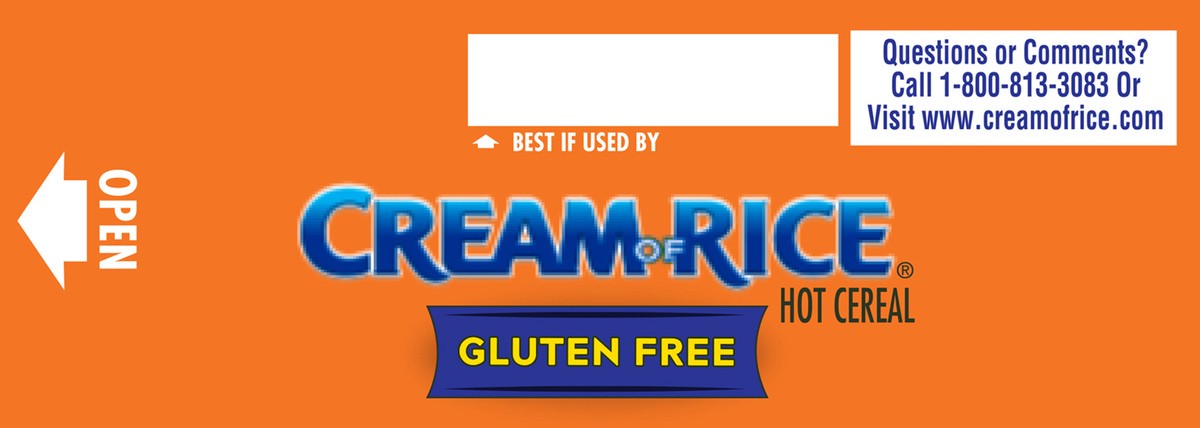 slide 7 of 7, Cream of Rice Gluten Free Hot Cereal, Kosher, 14 OZ Box, 14 oz