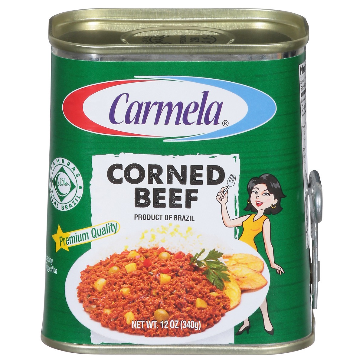 slide 9 of 14, Carmela Corned Beef 12 oz, 3 oz