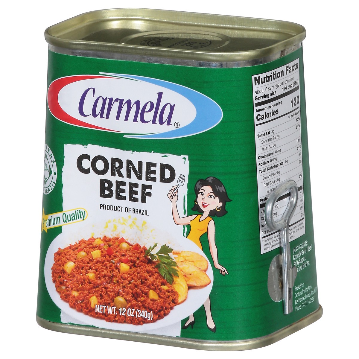 slide 11 of 14, Carmela Corned Beef 12 oz, 3 oz
