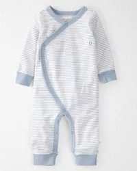 Littleplanet Baby Organic Cotton Sleep & Play Pajamas Blue 6M