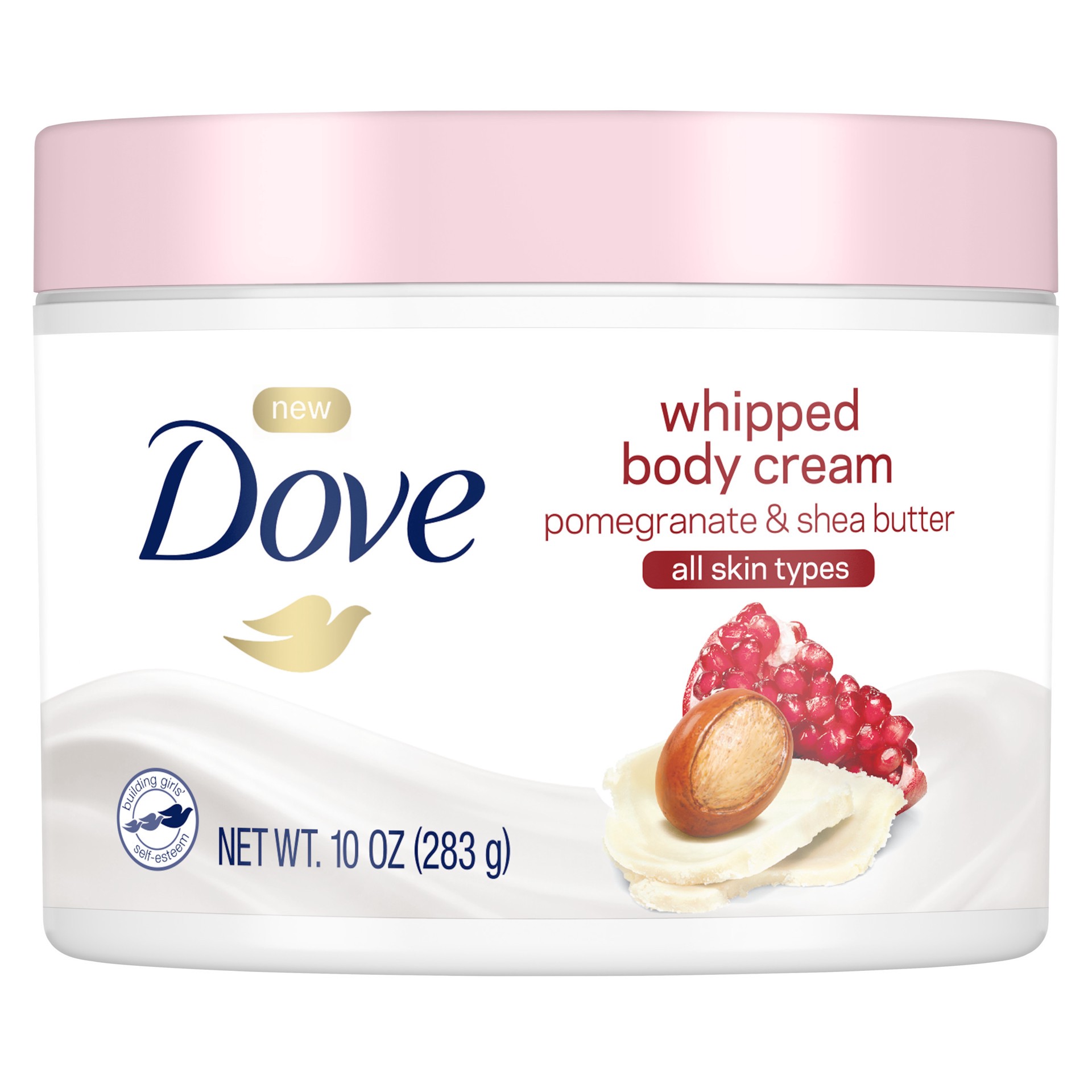 slide 1 of 1, Dove Whipped Body Cream Pomegranate and Shea Butter, 10oz, 10 oz