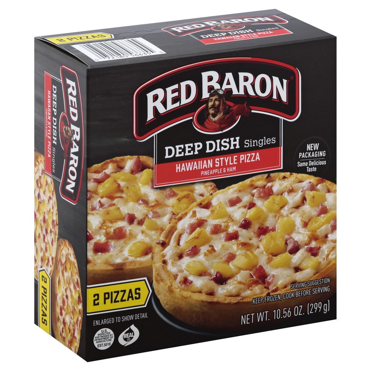 slide 2 of 5, Red Baron Pizza 2 ea, 2 ct