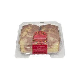 Cake Loaf Slice Strawberry - Each