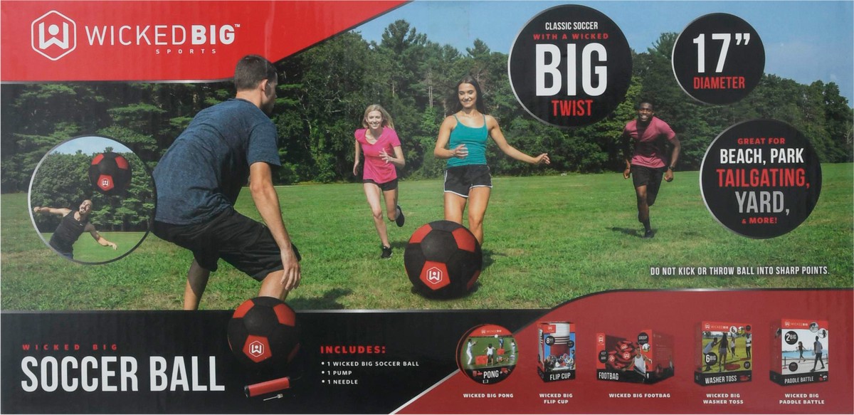 slide 5 of 11, Wicked Big Sports Soccer Ball, 17 in