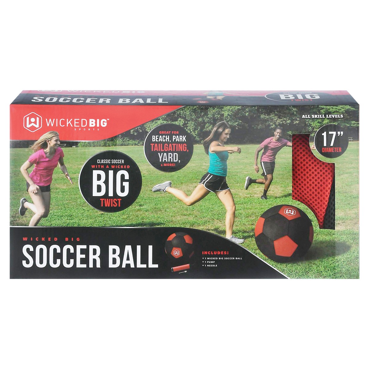 slide 1 of 11, Wicked Big Sports Soccer Ball, 17 in