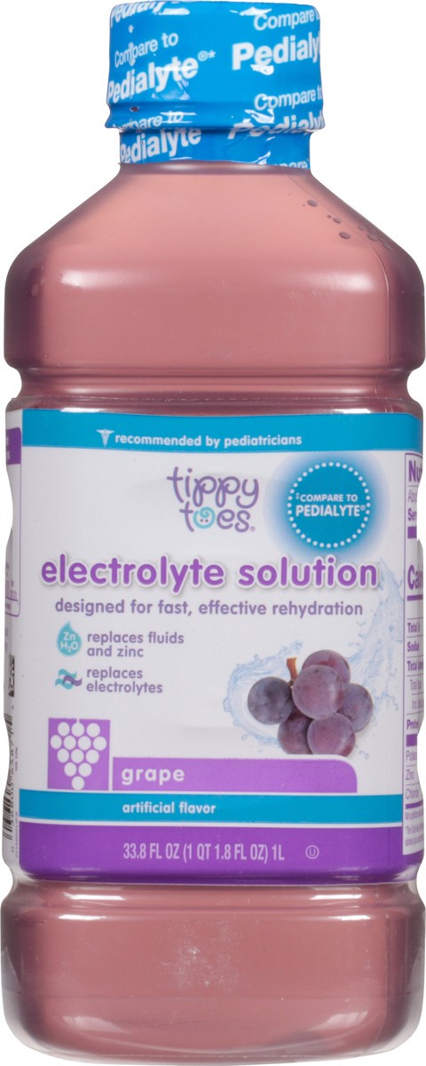 slide 1 of 9, Tippy Toes Grape Electrolyte Solution 33.8 floz, 33.8 fl oz