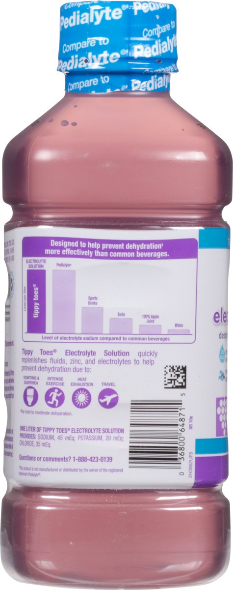 slide 2 of 9, Tippy Toes Grape Electrolyte Solution 33.8 floz, 33.8 fl oz