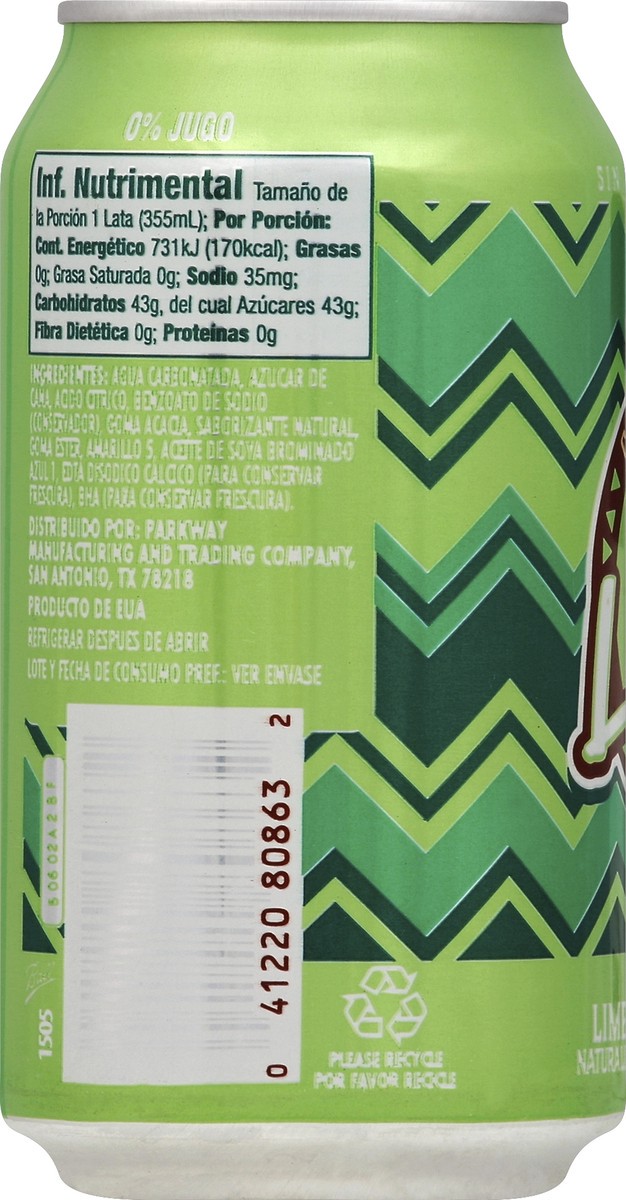 slide 4 of 6, Saborsazo Pure Cane Sugar Soda - Lime - 6 ct; 12 fl oz, 6 ct; 12 fl oz