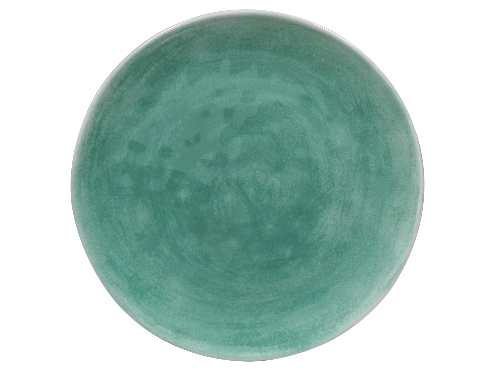 slide 1 of 1, TarHong Coupe Dinner Plate - Turquoise, 1 ct