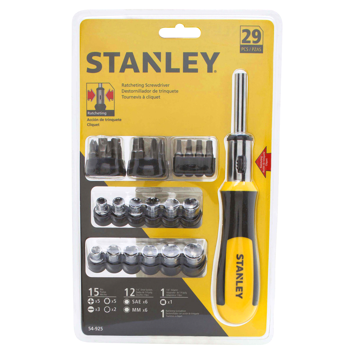 slide 1 of 5, Stanley Multibit Ratcheting Screwdriver Set, 29 ct