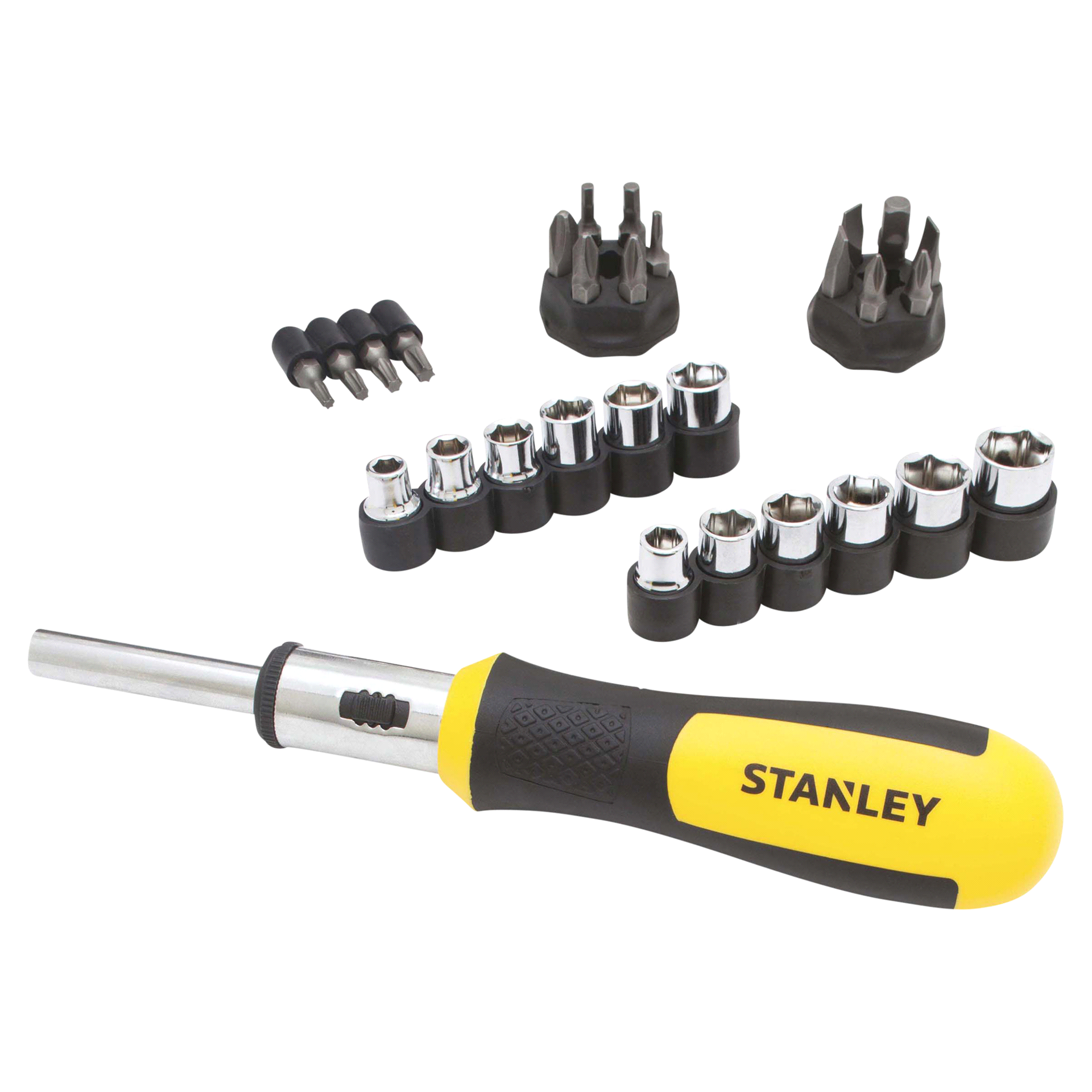 slide 4 of 5, Stanley Multibit Ratcheting Screwdriver Set, 29 ct