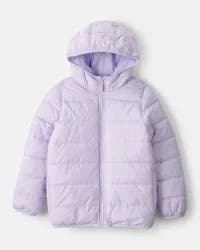 Carter's Kid Hooded Puffer Jacket - Purple Lavender 4