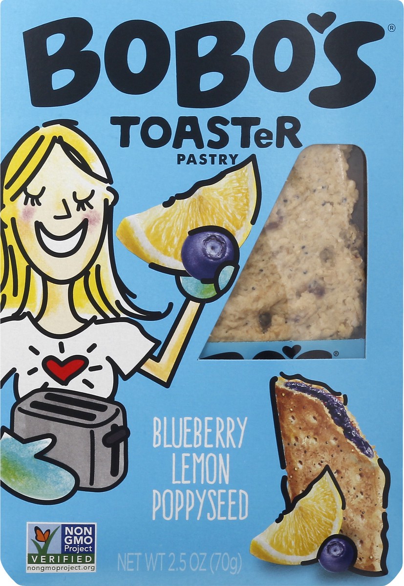 slide 6 of 9, Bobo's' Toaster Pastry, Blueberry Poppyseed, 2.5 oz