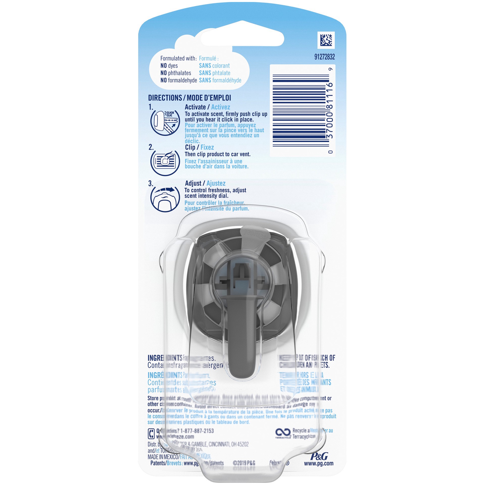 slide 2 of 5, Febreze Air Freshener 0.06 oz, 