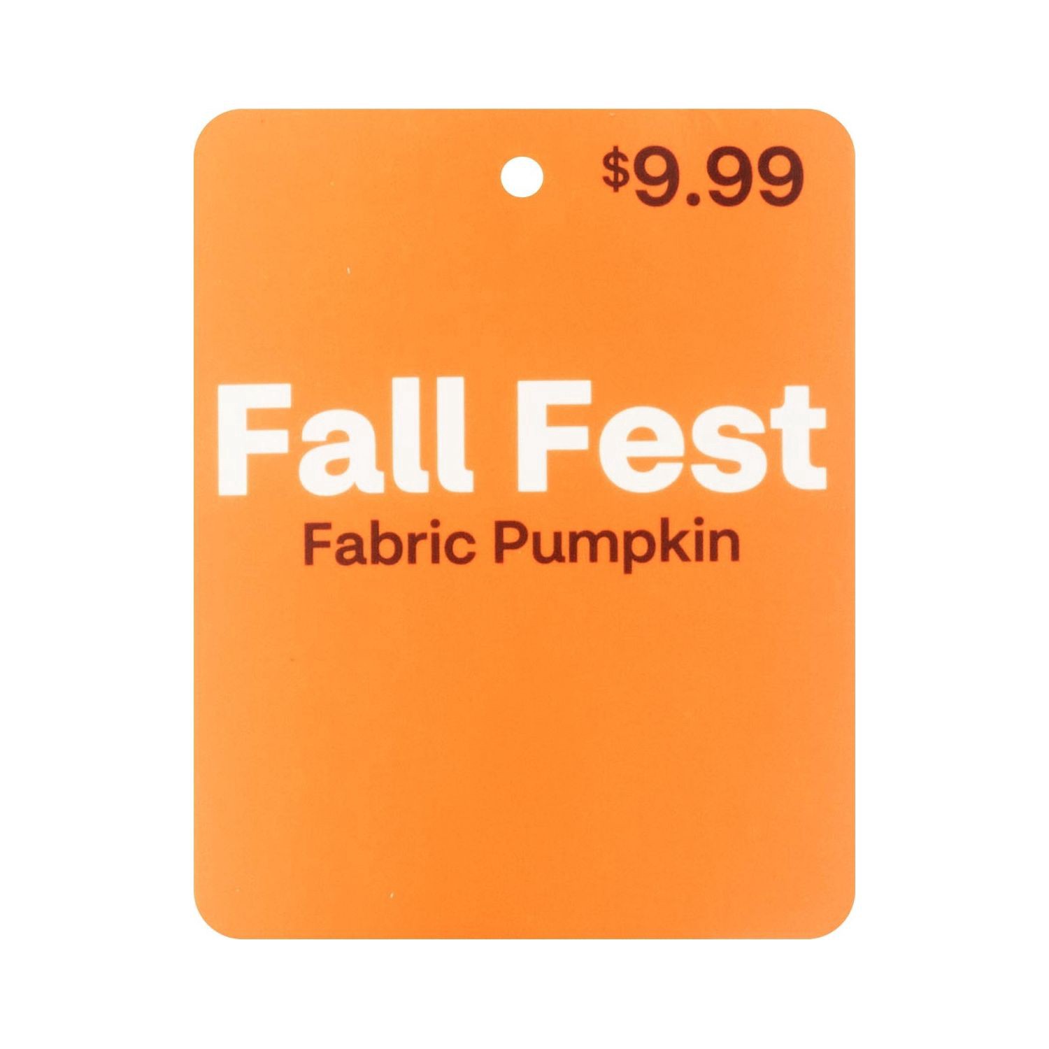 slide 4 of 4, Fall Fest Fabric Pumpkin, 2ast, 1 ct