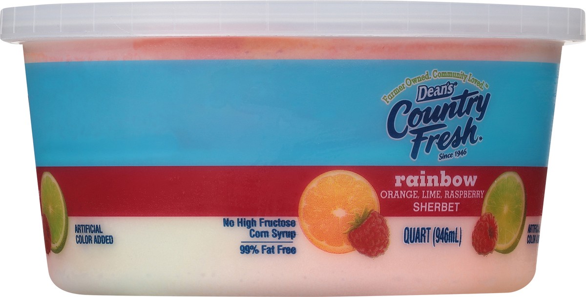 slide 9 of 13, Country Fresh Rainbow Orange/Lime/Raspberry Sherbet 1 qt, 1 qt