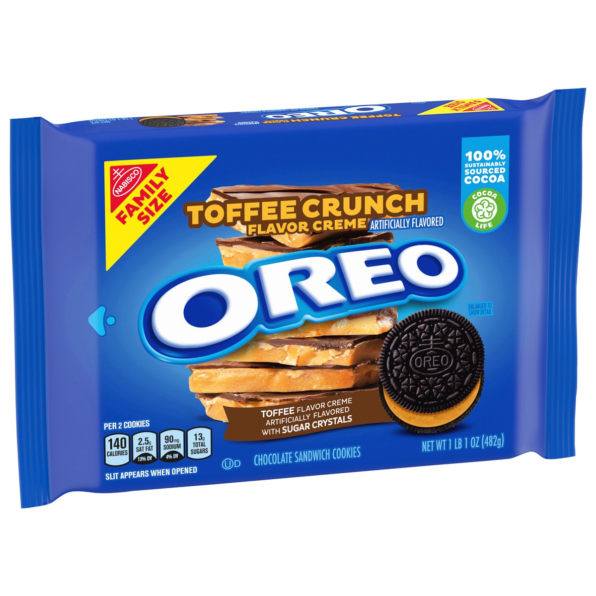 slide 2 of 14, OREO Toffee Crunch Cookies - 17oz, 1 ct