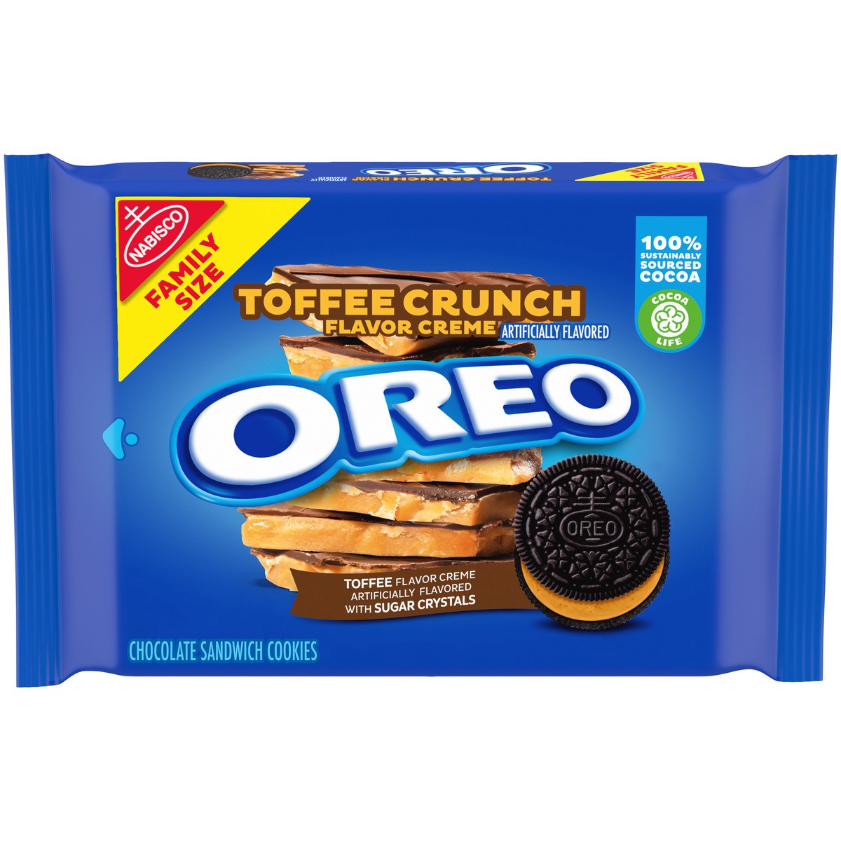 slide 6 of 14, OREO Toffee Crunch Cookies - 17oz, 1 ct