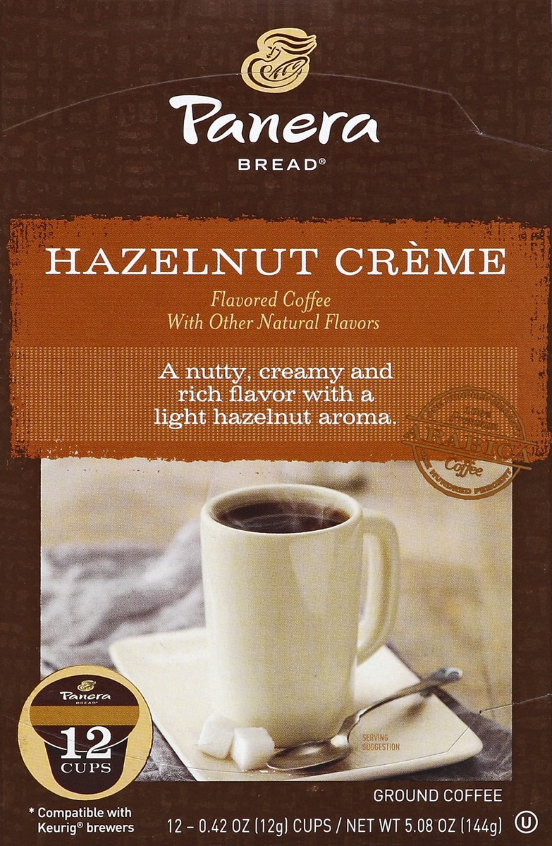 slide 5 of 5, Panera Bread Single Serve Hazelnut Creme Coffee, 4.87 oz