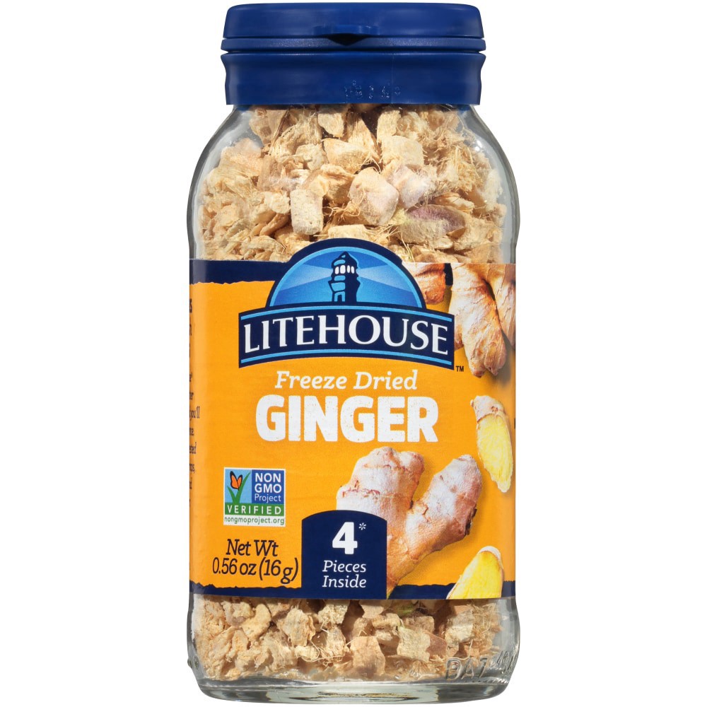 slide 1 of 7, Litehouse Ginger Freeze Dried Herbs 0.56 oz. Jar, 0.56 oz