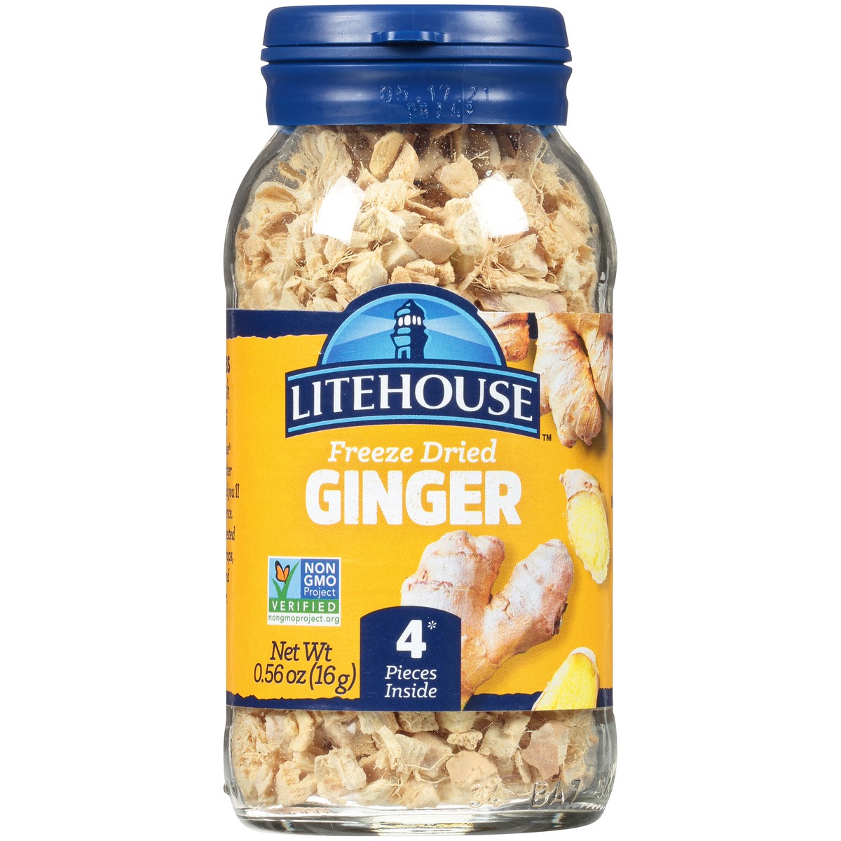 slide 7 of 7, Litehouse Ginger Freeze Dried Herbs 0.56 oz. Jar, 0.56 oz