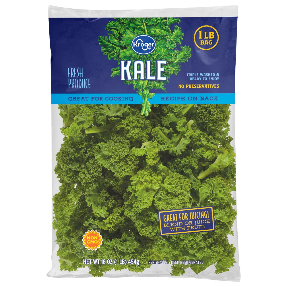 slide 1 of 1, Kroger Kale Bag, 16 oz