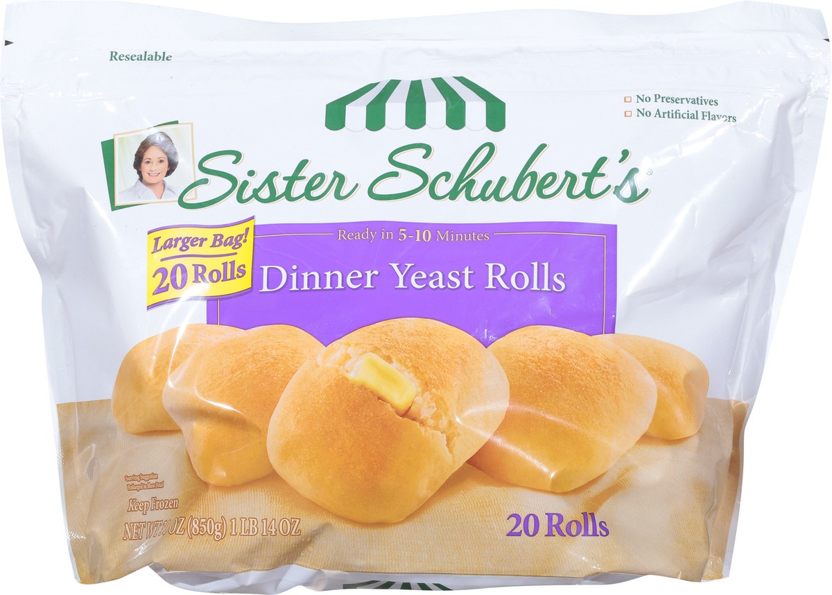 slide 6 of 9, Sister Schubert's Dinner Yeast Rolls 20 ea, 20 ct