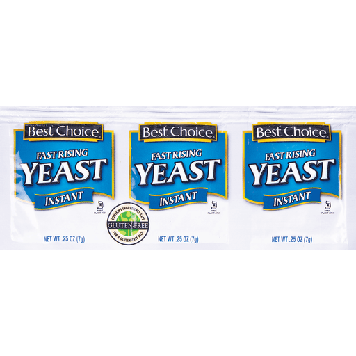 slide 1 of 1, Best Choice Fast Rise Yeast, 3 ct