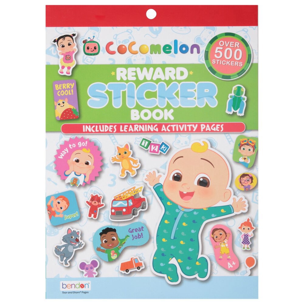 slide 1 of 2, Bendon Cocomelon Reward Sticker Pad, 1 ct