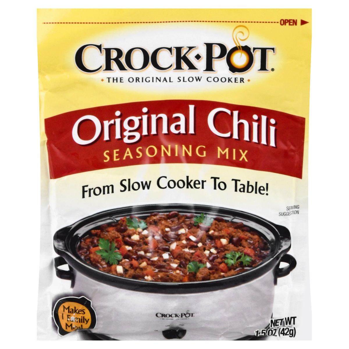 slide 1 of 6, Crock-Pot Original Chili Seasoning Mix, 1.5 oz