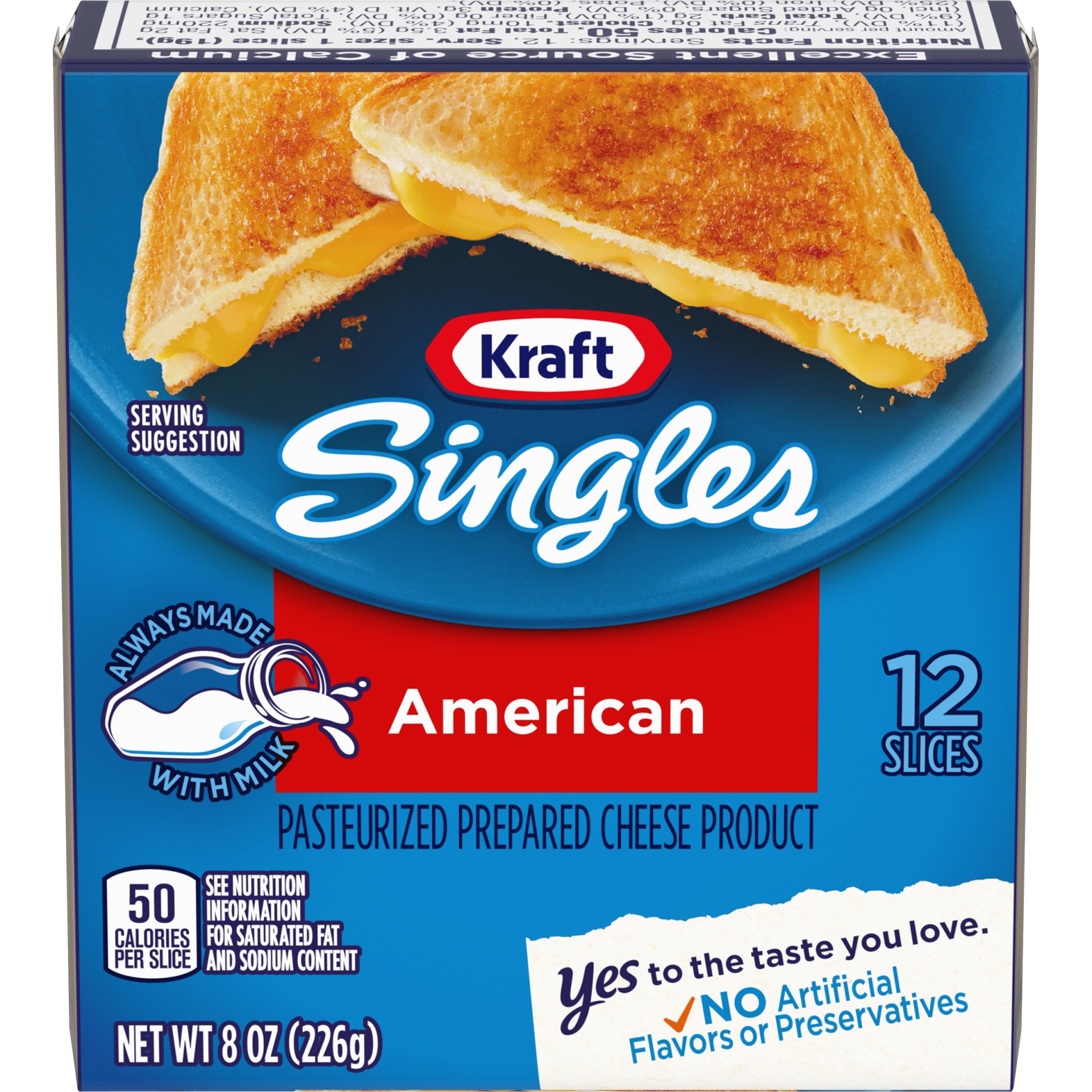 slide 1 of 6, Kraft Singles American Cheese Slices Pack, 8 oz